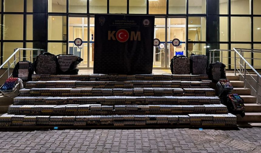 Şanlıurfa'da 3,5 Milyon TL Değerinde Kaçak Sigara Geçirildi