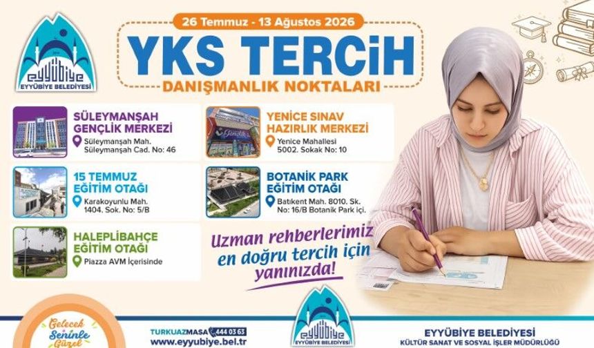 Şanlıurfa'da o belediyeden YKS tercih döneminde ücretsiz danışmanlık desteği