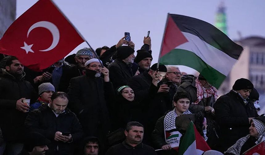 Şanlıurfa'da Filistin'e destek etkinliği düzenlendi