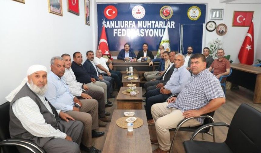 Şanlıurfa'da Başkan Mehmet Canpolat Muhtarlarla Bir Araya Geldi