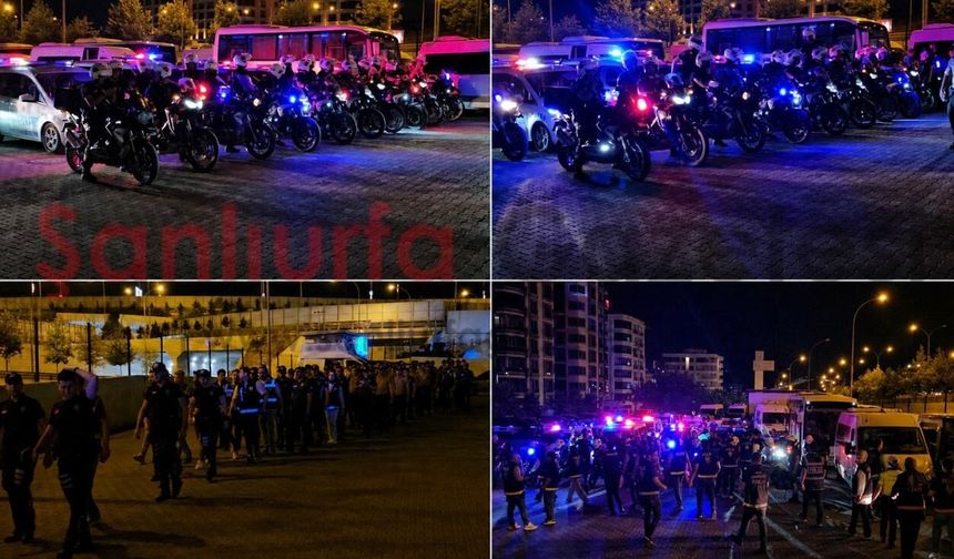 Şanlıurfa'da Dev "Huzur 63" Operasyonu: 950 Polis Sahada, Emniyet Müdürü Aksoy Denetimleri Yerinde Takip Etti