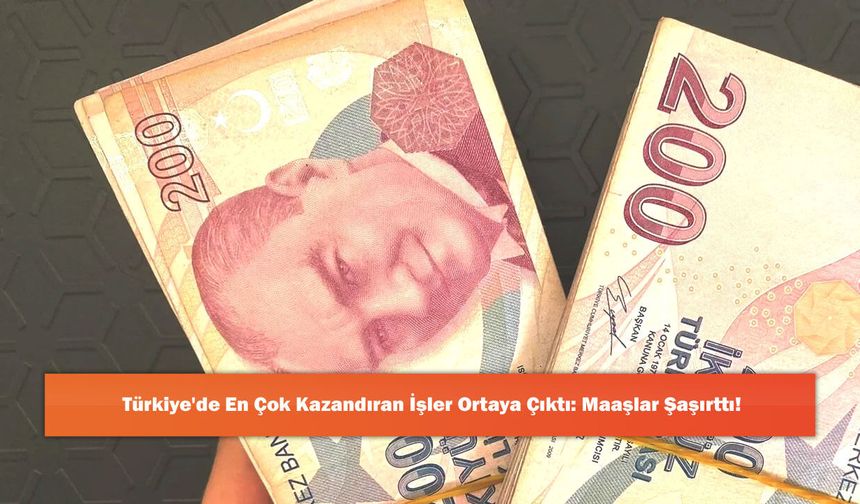 Türkiye'de En Çok Kazandıran İşler Ortaya Çıktı: Maaşlar Şaşırttı!