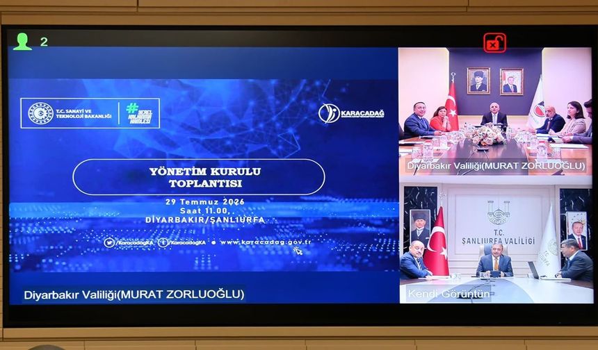 Şanlıurfa ve Diyarbakır Vali Şıldak başkanlığında aynı masada buluştu!