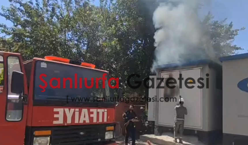 Şanlıurfa'da Elektrik Trafosunda Yangın Paniği!