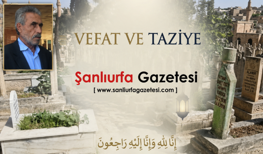 Şanlıurfa Büyükşehir Belediyesi Personeli Mehmet Emin Demirel'in Acı Günü!