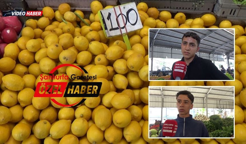 Şanlıurfa'da Limon Cep Yakıyor: Vatandaş Kiloyla Değil, Taneyle Alıyor