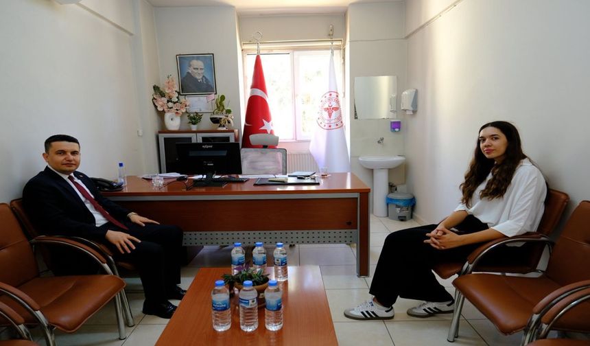Birecik Kaymakamı Osman Şahin'den İlçe Sağlık Müdürlüğüne Ziyaret