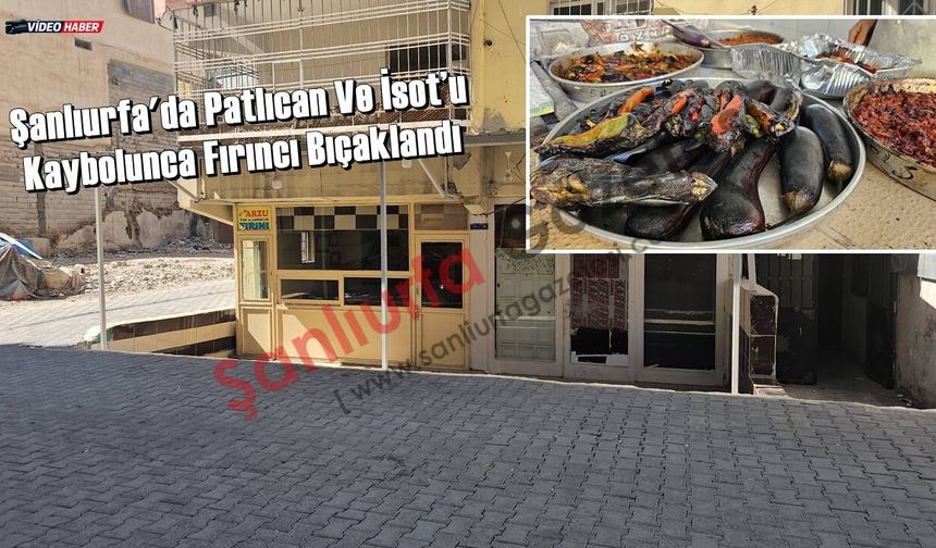 Şanlıurfa'da Patlıcan Ve İsot’u Kaybolunca Fırıncı Bıçaklandı