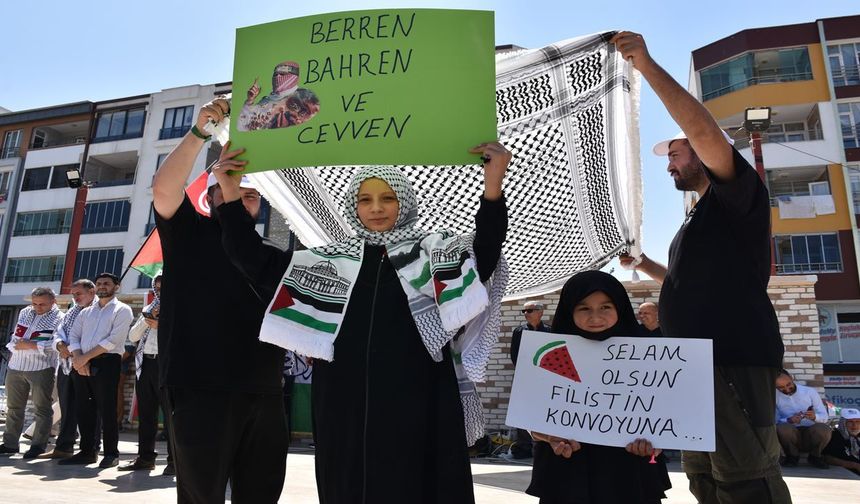Filistin Konvoyuna Şanlıurfa’nın o ilçesinde ilgi yağmuru