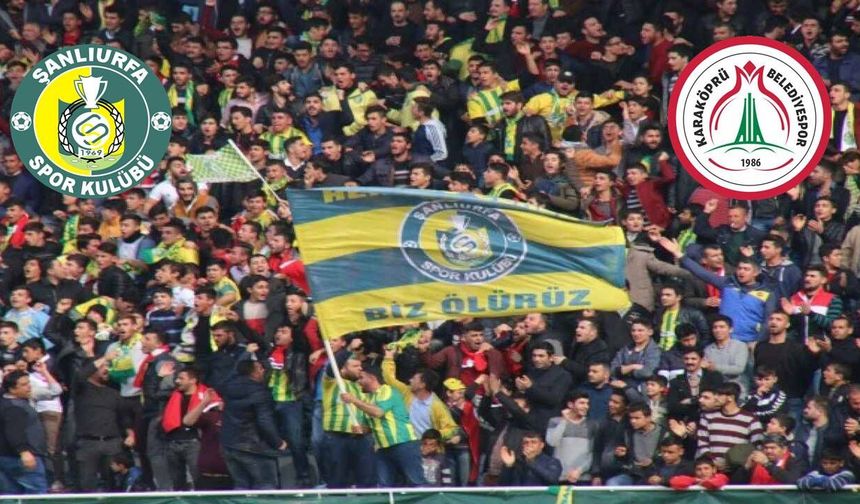 Tribünler için geri sayım başladı: Şanlıurfaspor ve Karaköprü Belediyespor karşı karşıya