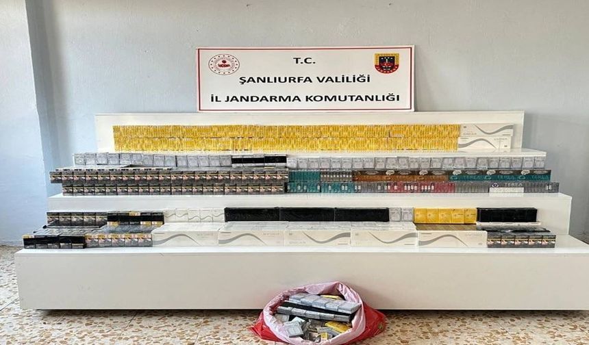 Şanlıurfa'da dikkat çeken kaçakçılık operasyonu: 25 gözaltı, binlerce kaçak mal!