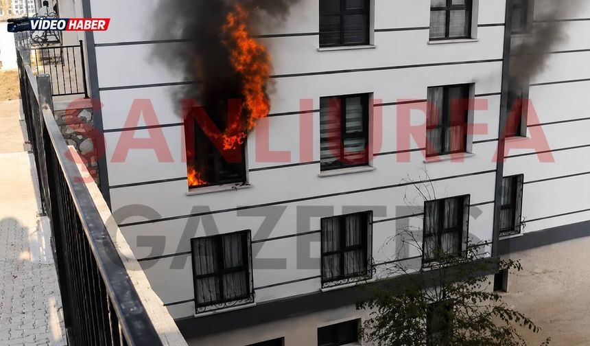 Şanlıurfa TOKİ konutlarında korkutan yangın: Ekiplerin müdahalesi sürüyor!