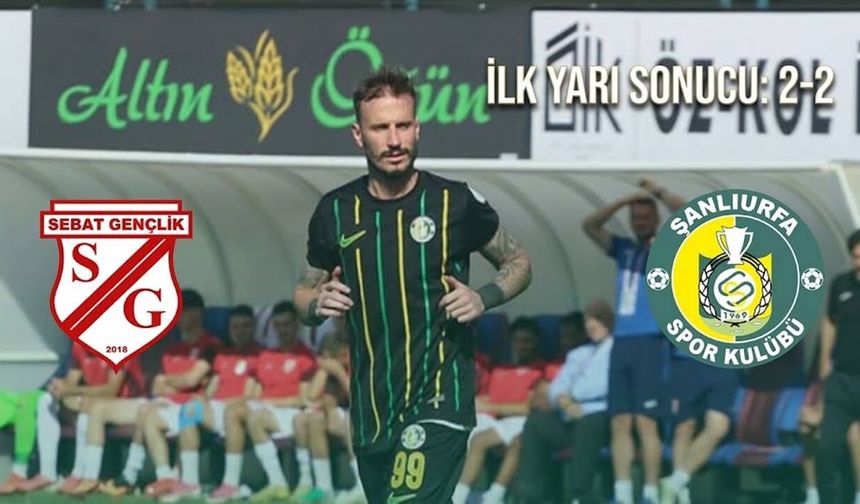 Trabzon’da Gol Düellosu! Şanlıurfaspor Maçında İlk Yarı 2-2 Bitti