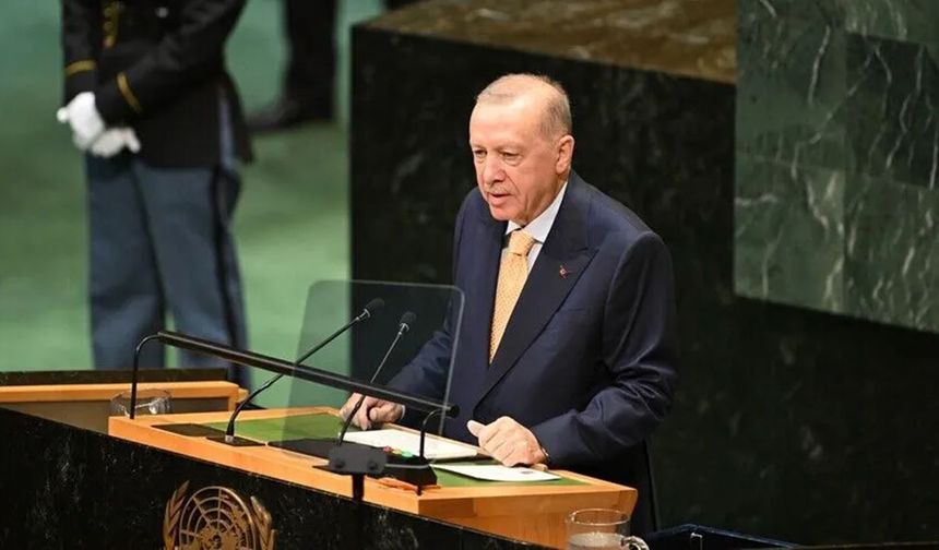 Cumhurbaşkanı Erdoğan Birleşmiş Milletler Genel Kurulunda 'Filistin' vurgusu!