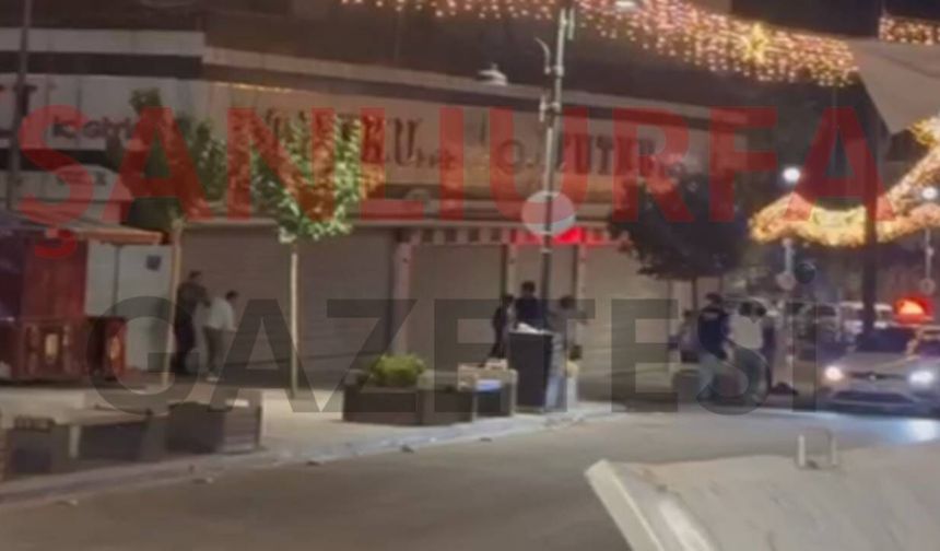 Şanlıurfa’da gece saatlerinde kavga kameralara yansıdı