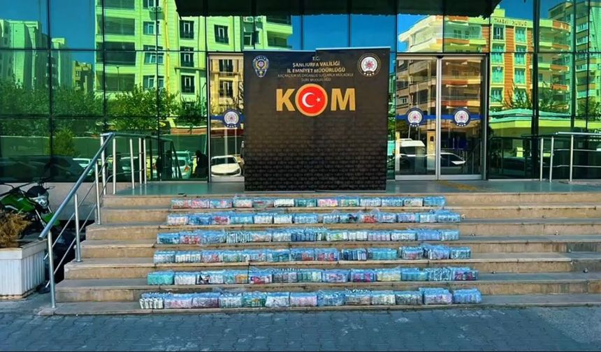 Şanlıurfa polisi kaçakçılara yol vermedi: Milyonlarca liralık ticaret patladı, tutuklamalar var!