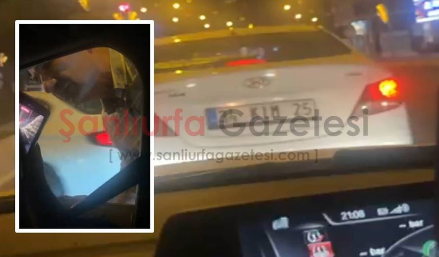 Şanlıurfa otoyolunda panik anları: Avukat, polisi de sınırı da tanımadı!
