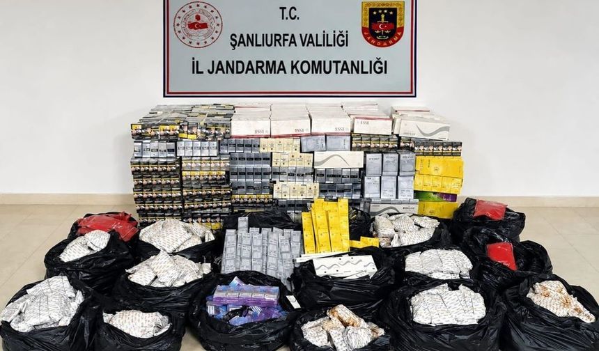 Şanlıurfa'da milyon liralık kaçakçılığa darbe!