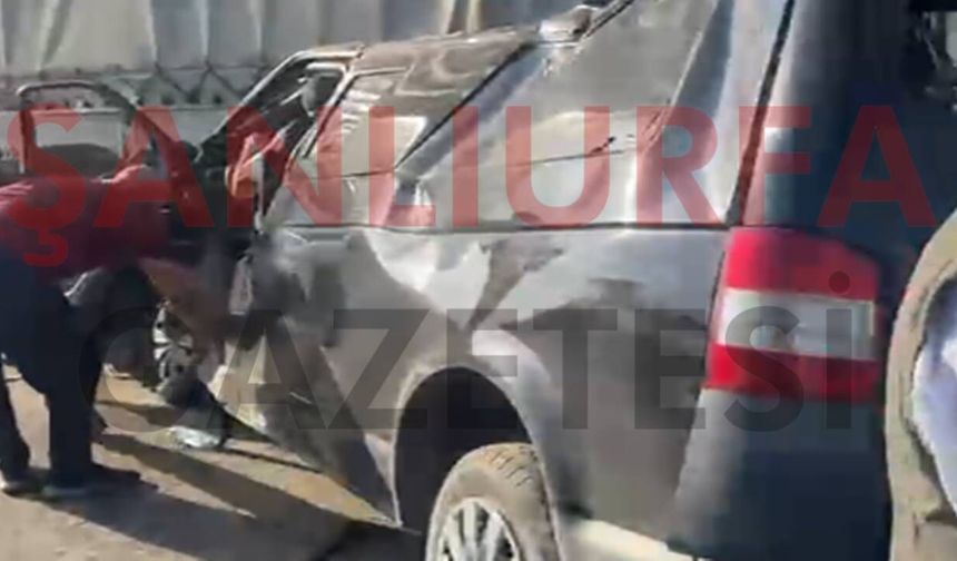 Şanlıurfa'da transit TIR’a arkadan çarptı, 2 kişi öldü, 2 kişi yaralandı