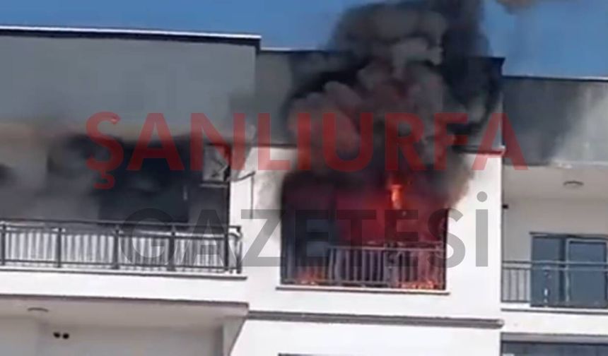 Şanlıurfa TOKİ konutlarında yangın paniği: Çok sayıda kişi içeride mahsur kaldı!