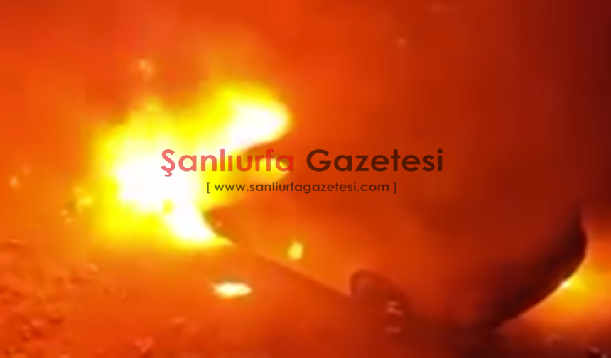 Şanlıurfa’da otomobil önce tarandı, ardından ateşe verildi!