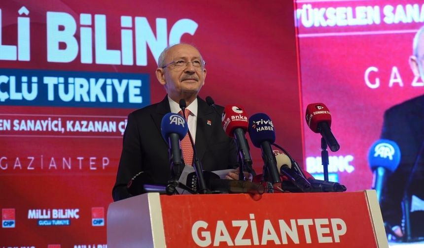 Kılıçdaroğlu'dan Gaziantep'ten Şanlıurfa vurgusu