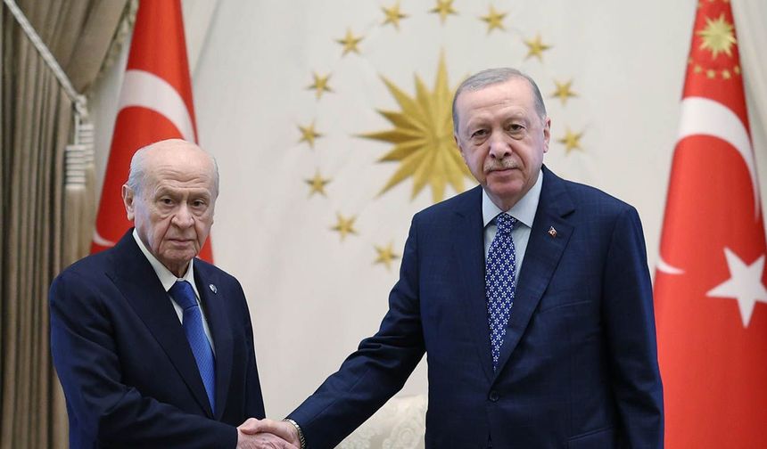 Cumhurbaşkanı Recep Tayyip Erdoğan, Devlet Bahçeli ile bir araya geldi