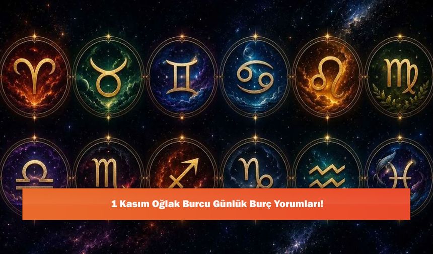 1 Kasım Oğlak Burcu Günlük Burç Yorumları!