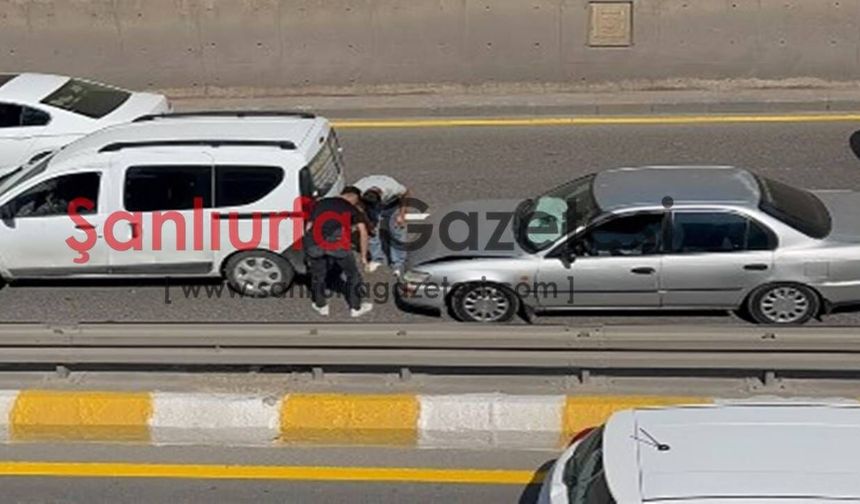 Şanlıurfa Haliliye'de korkutan kaza