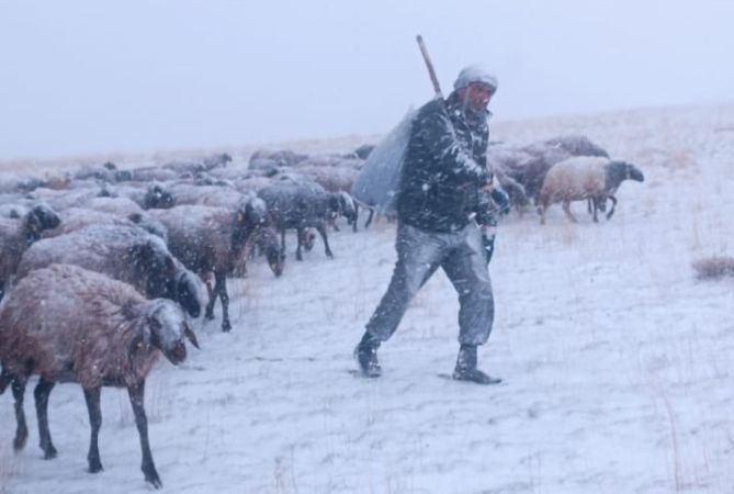 Ağrı'da Nisan Karı Hayatı Zorluyor!1