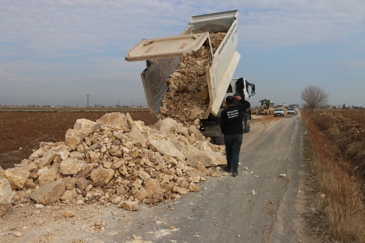 Şanlıurfa Büyükşehir Belediyesi, Harran Ilçesinde Üstyapı Çalışmalarını Sürdürüyor1