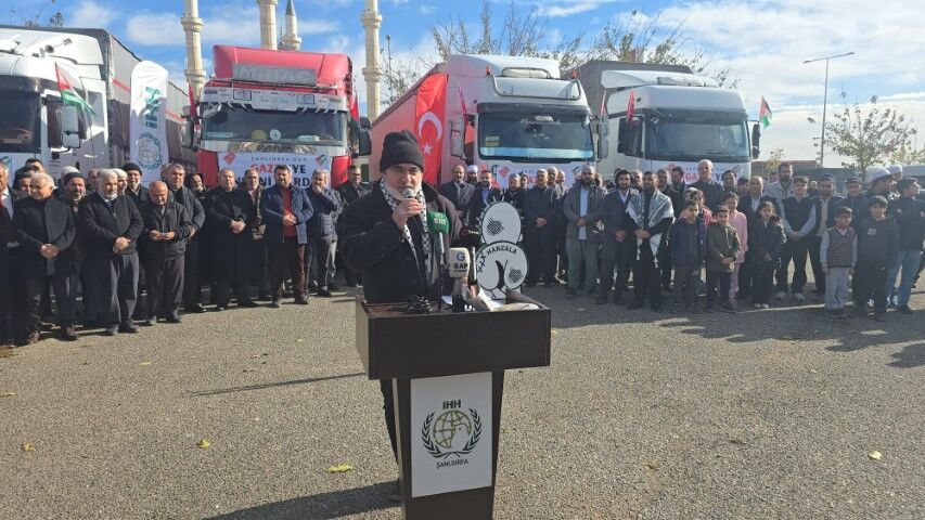 Şanlıurfa’dan Gazze’ye Dualarla Yardım Konvoyu!