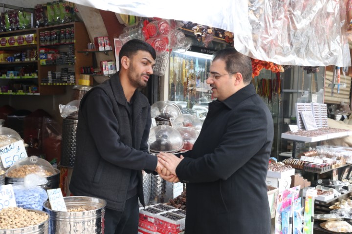 Şanlıurfa Haliliye’de Başkan Canpolat’tan Esnaf ve Vatandaş Ziyareti!