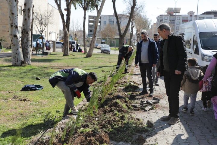 Viranşehir Antin Park’ta Peyzaj Çalışmaları Tamamlandı