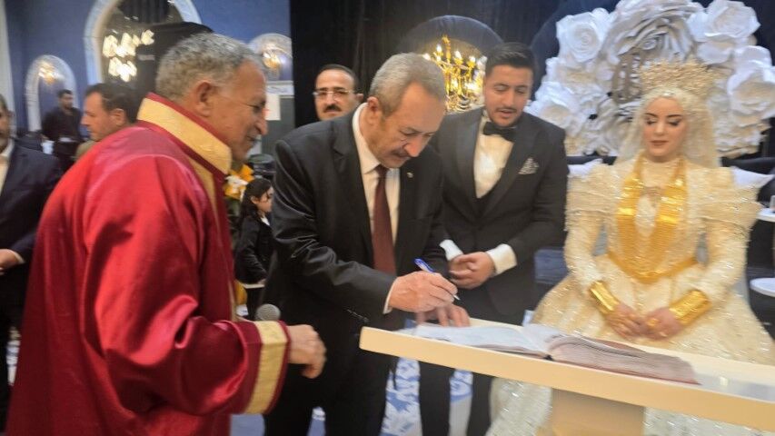 Ticaret Borsası Başkanı Kaya, Genç Çiftin Nikahına Katıldı