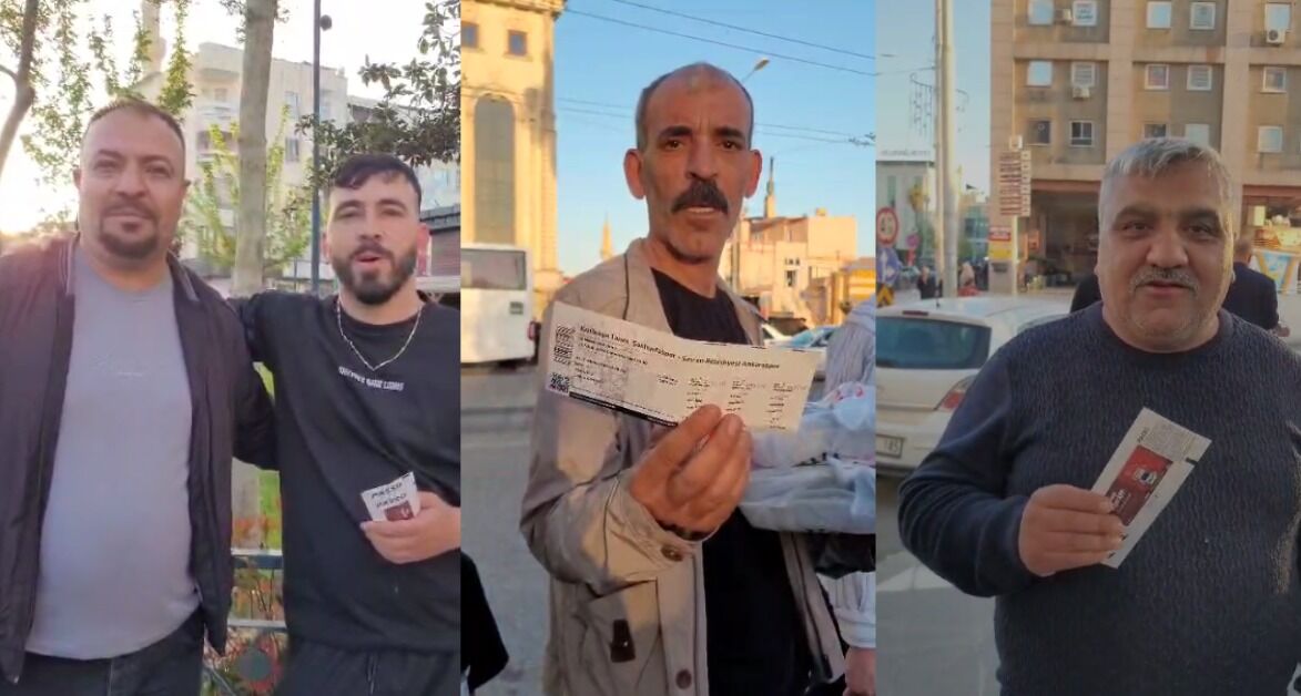 Şanlıurfaspor Maçı Öncesi taraftarlar vatandaşlara bilet dağıttı