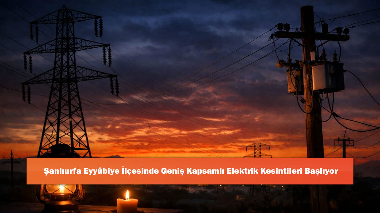 Şanlıurfa Eyyübiye İlçesinde Pazartesi Günü Geniş Kapsamlı Elektrik Kesintileri Başlıyor