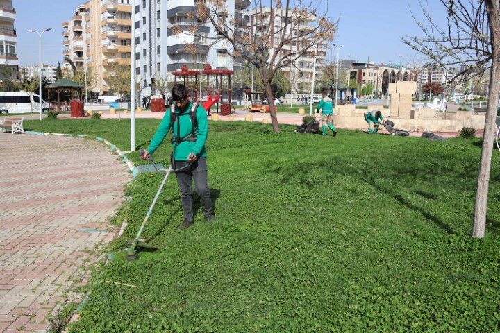 Hali̇li̇ye Beledi̇yesi̇’nden Park Ve Yeşi̇l Alanlarda Bakim Seferberli̇ği̇ (1) (Küçük)