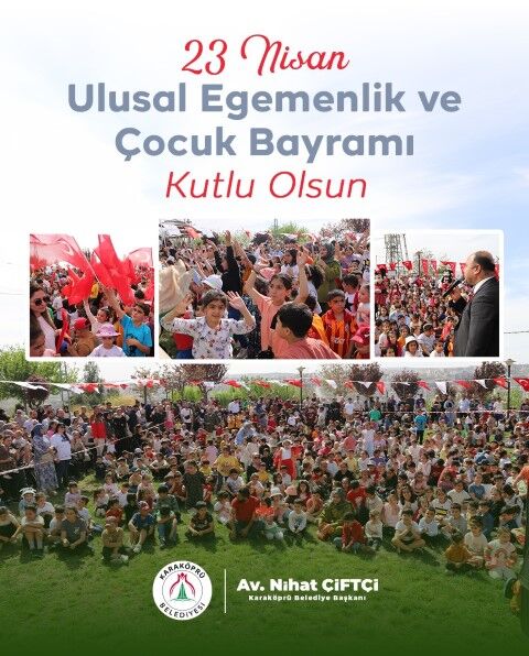 Kköprübld Başkan Nihat Çiftçi'den 23 Nisan Mesajı (Küçük)