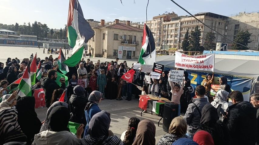 Şanlıurfa’da Kadınlardan İsrail’in İdam Yasasına Tepki (1) (Küçük)