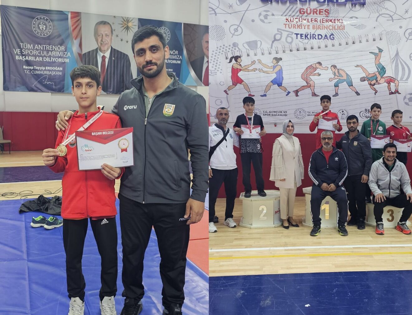 Şanlıurfalı Devran Eşkili güreş'te Türkiye şampiyonu oldu