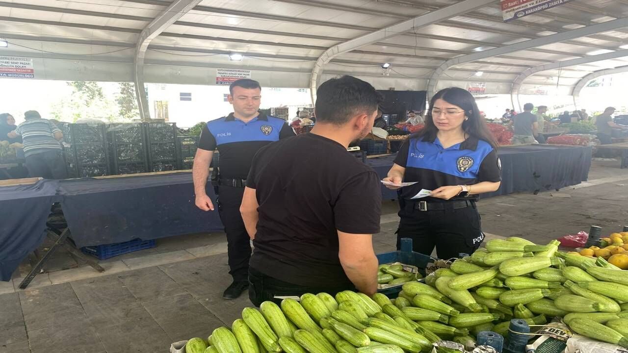 Şanlıurfa’da Polis Pazar Pazar Gezip Uyardı “Aman Dikkat” (1)