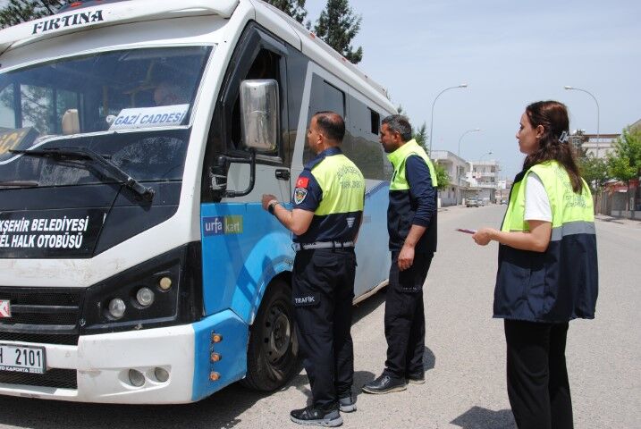 Şanlıurfa’da Toplu Taşımaya Sıkı Denetim