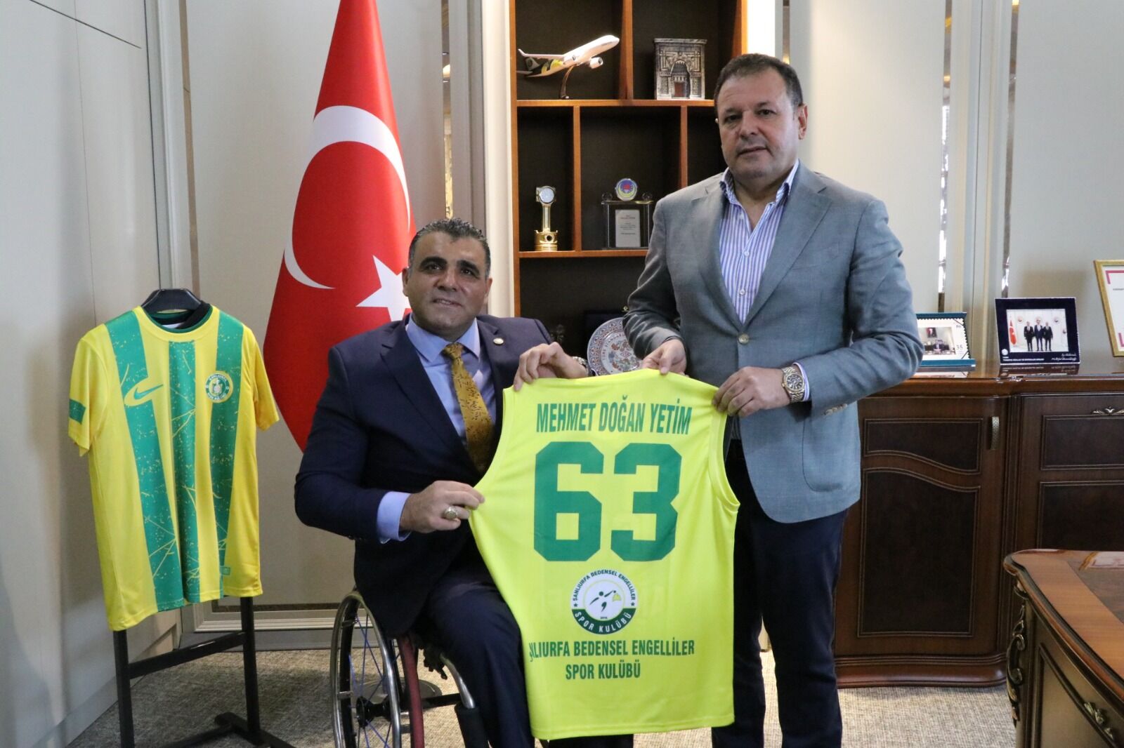 ŞUTSO Başkanı Yetim’den Engelli Basketbol Kulübüne Destek Mesajı