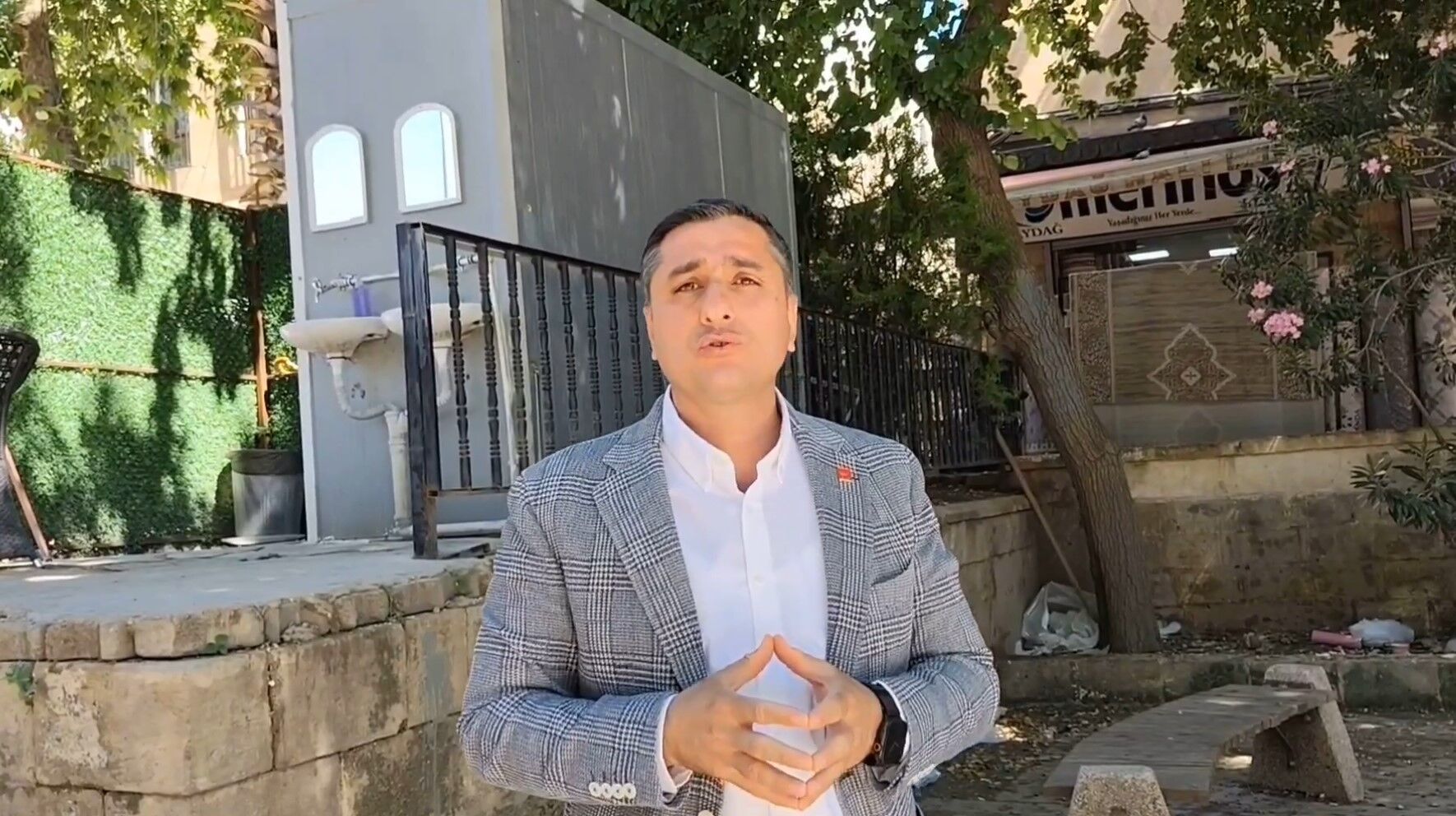 Şanlıurfa CHP İl Başkanı Karadağ'dan Mevlevihane Camii Çevresinde İnceleme