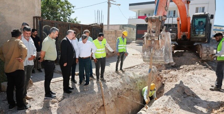 ŞUSKİ Genel Müdürü İzol’dan Hilvan’daki Altyapı Çalışmalarına İnceleme