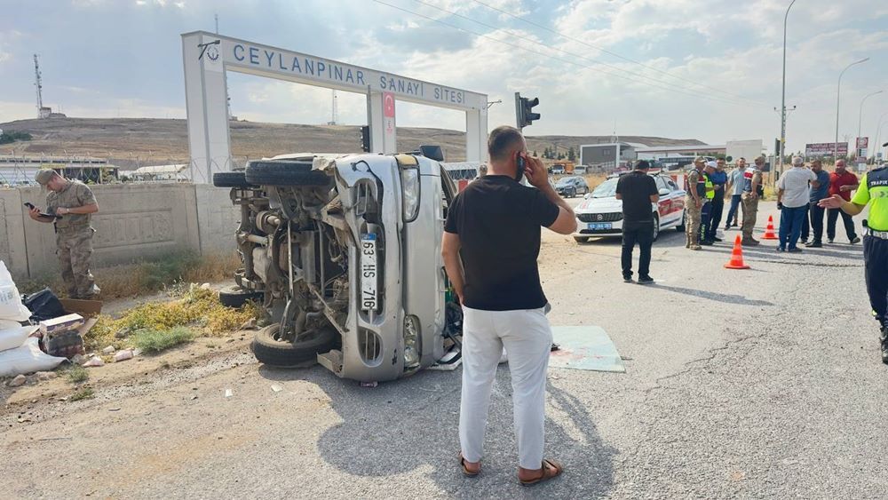 Şanlıurfa Ceylanpınar’da kaza: 2 yaralı!