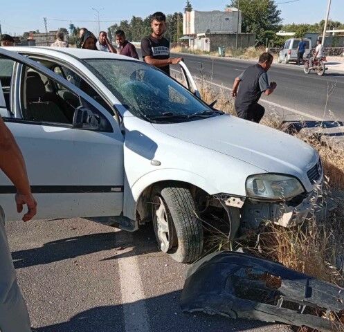 Şanlıurfa’da otomobil şarampole devrildi 4 kişi yaralandı