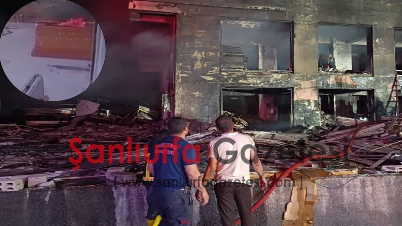 Şanlıurfa’da 10 Katlı Bina Yangınının Çıkış Anı Kamerada! İşte O Görüntüler