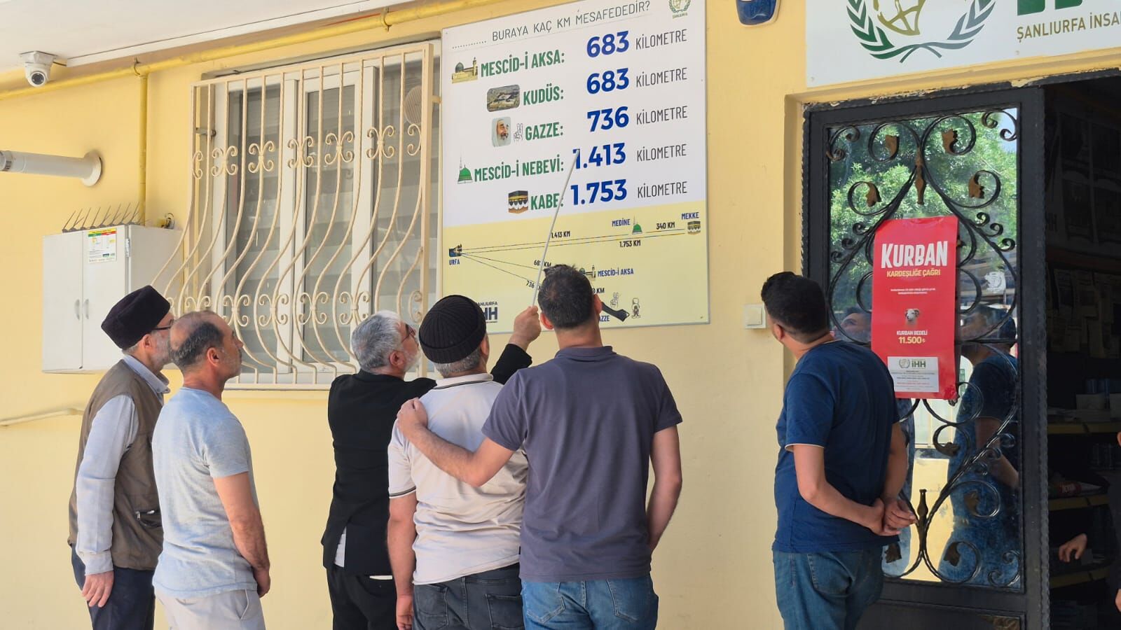 Şanlıurfa İHH’dan Kudüs ve Gazze’ye Dikkat Çeken Tabela